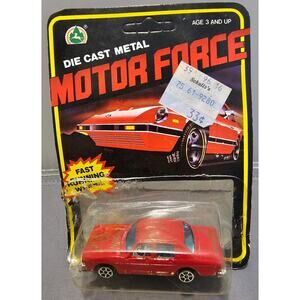 Vintage Summer Die Cast Metal Motor Force - Red New Crown Sedan - 1:65 NOS
